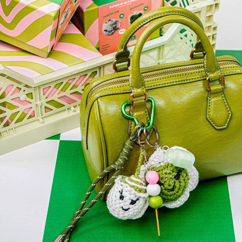 La Petite Épicerie - DIY Crochet Bag Charm Kit - Matcha Club