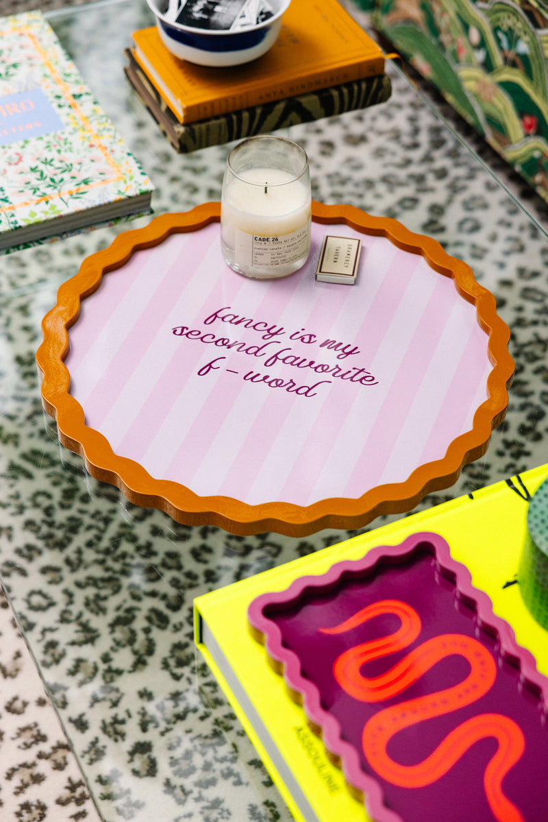 Fancy Large Lacquer Tray - Jennie Dots 