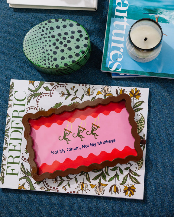 Not My Circus Lacquer Tray - Jennie Dots 