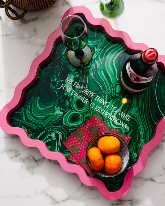 Reservations Large Lacquer Tray - Jennie Dots 