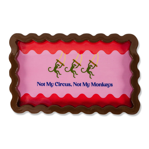 Not My Circus Lacquer Tray - Jennie Dots 