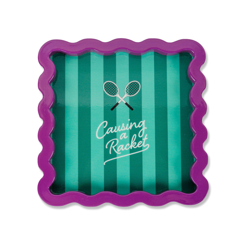 Causing a Racket Lacquer Tray - Jennie Dots 