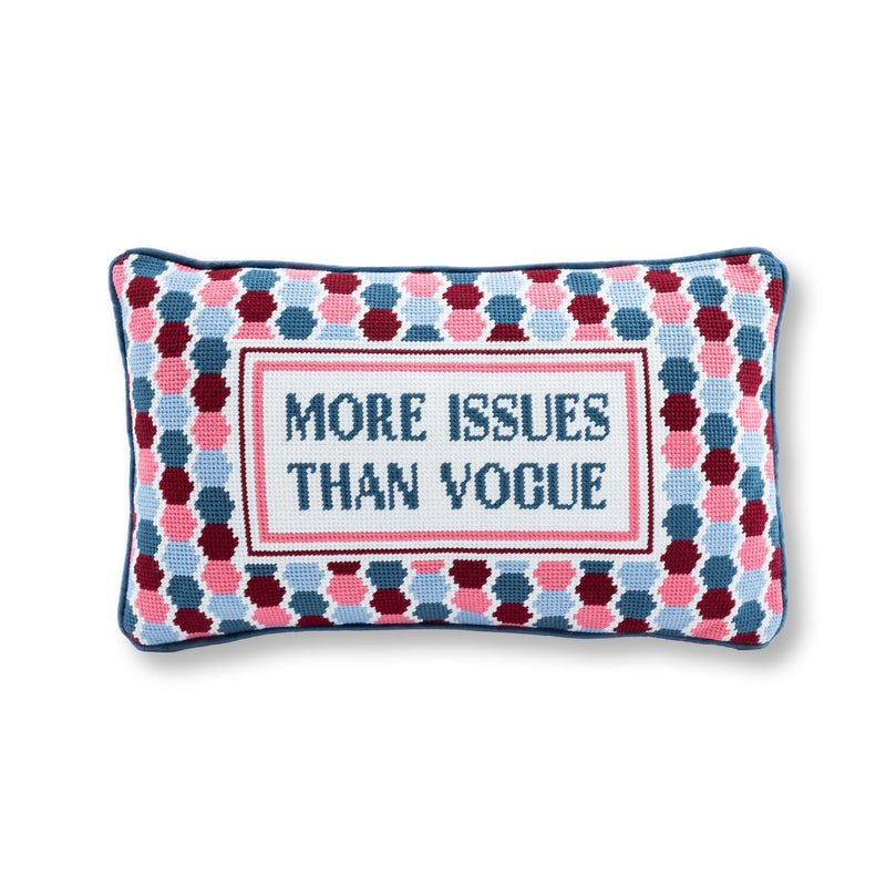 More Issues Needlepoint Pillow - Jennie Dots 