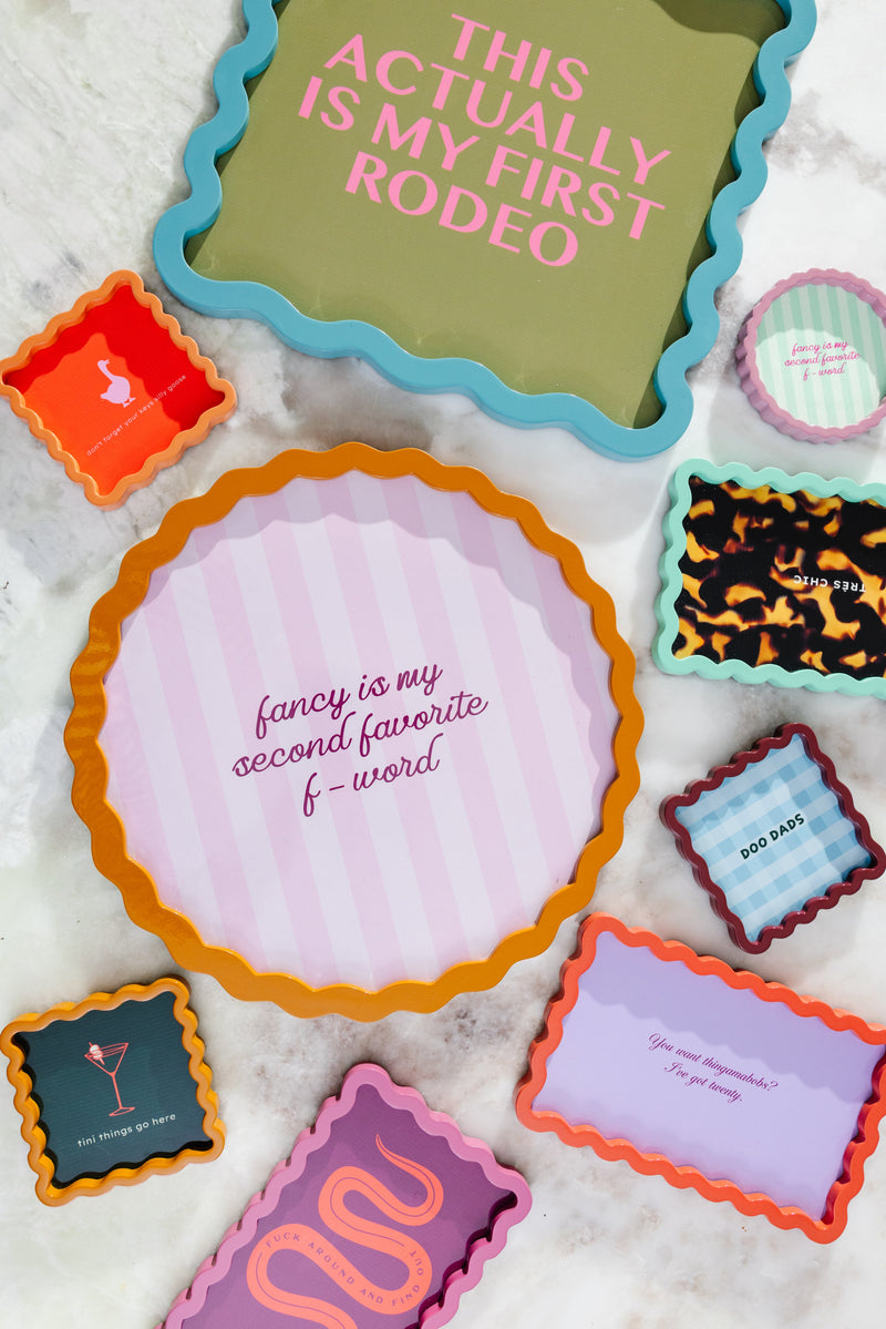 Fancy Large Lacquer Tray - Jennie Dots 