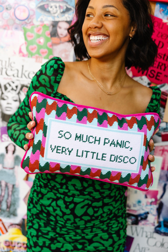 Panic at the Disco Needlepoint Pillow - Jennie Dots 