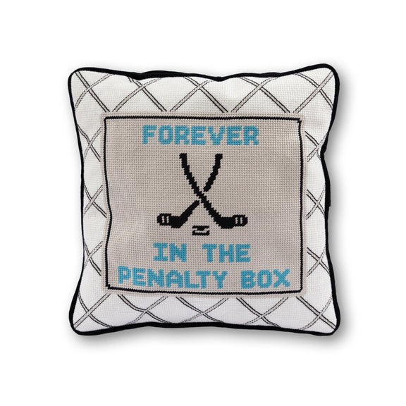 Penalty Box Needlepoint Pillow - Jennie Dots 
