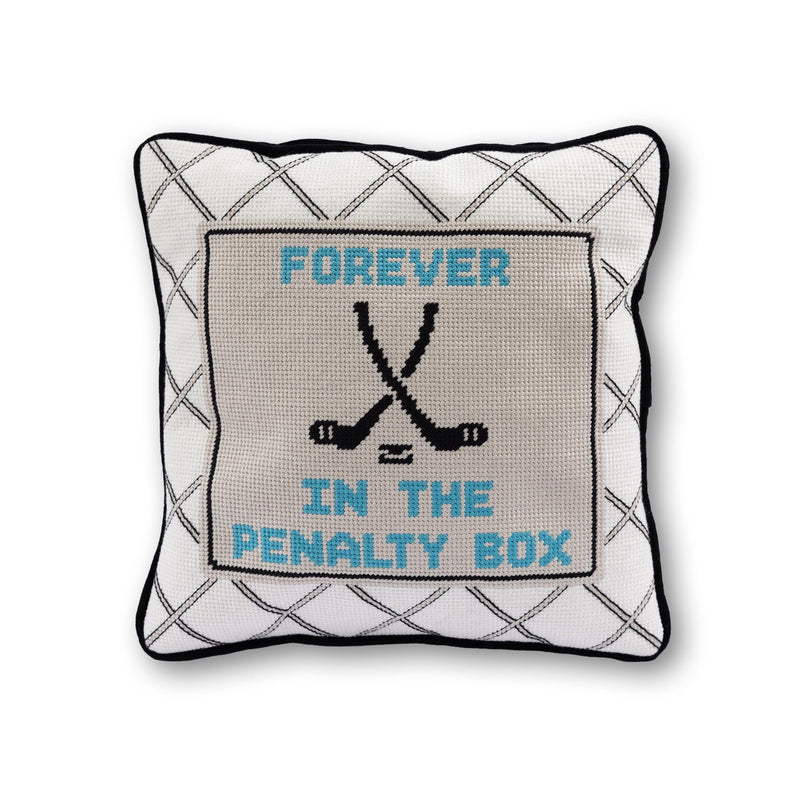 Penalty Box Needlepoint Pillow - Jennie Dots 