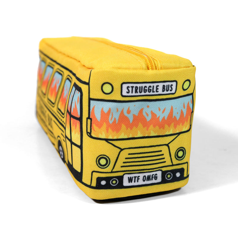Bad Betty Greeting Co. - Struggle Bus - Funny Pencil Case Zipper Pouch
