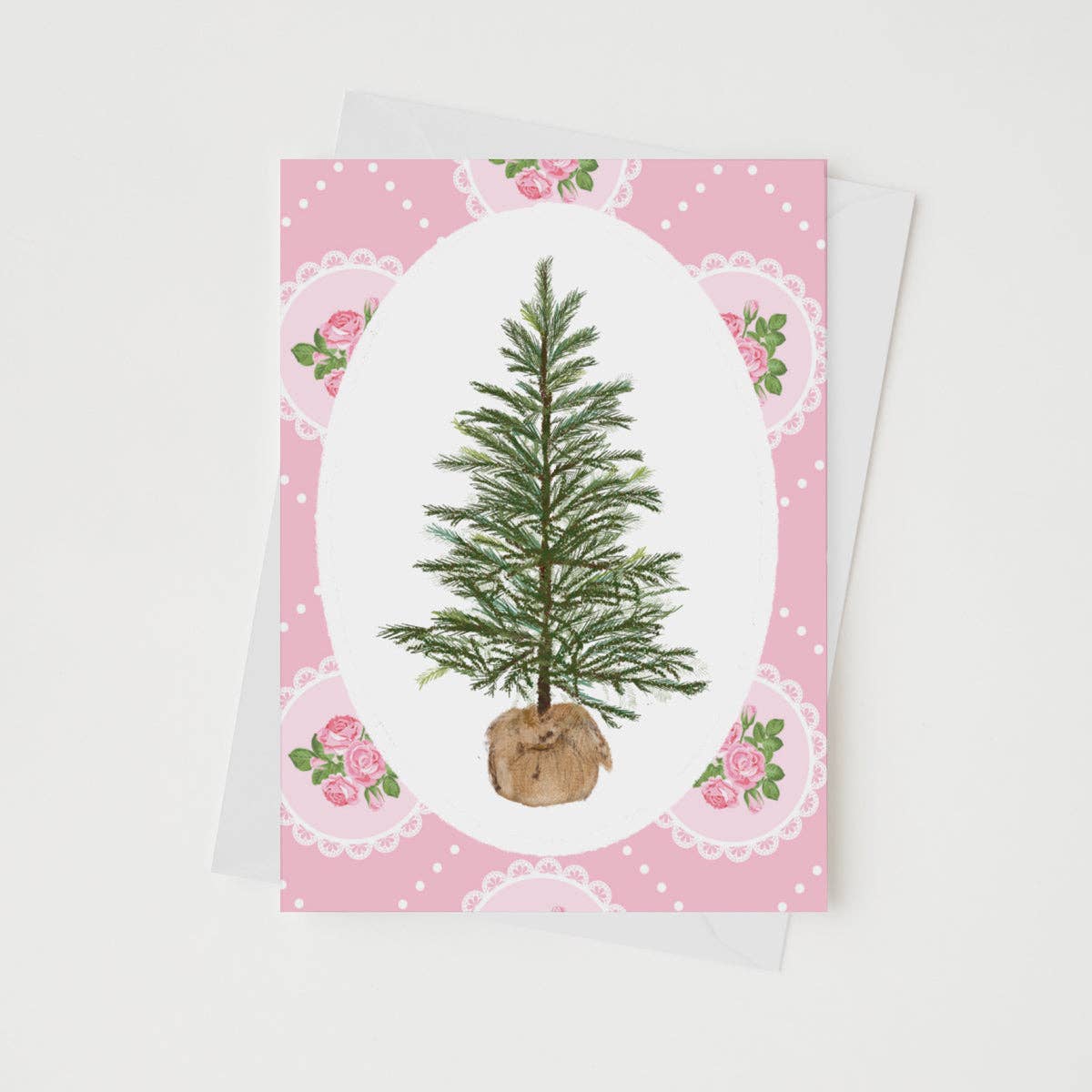 SIMPLE CHRISTMAS TREE - Note Card (Set of 5)