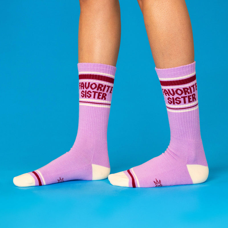 Gumball Poodle - Favorite Sister Gym Crew Socks - Jennie Dots 