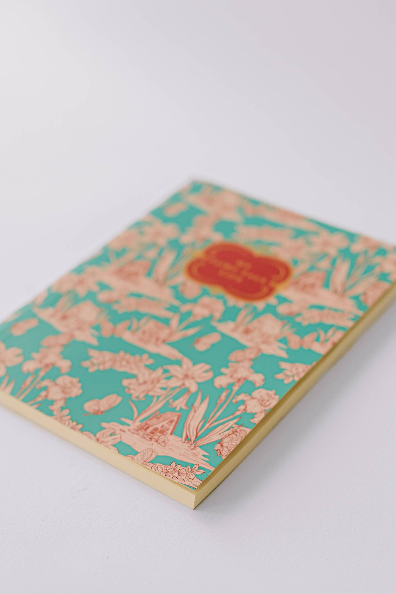 Fairy House Toile Softcover Notebook - Blue - Jennie Dots 