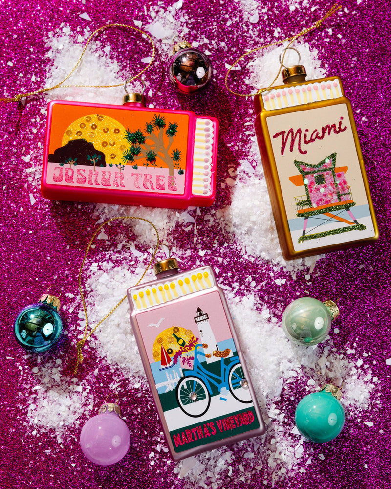 Furbish Studio - Matchbook Ornament - Miami