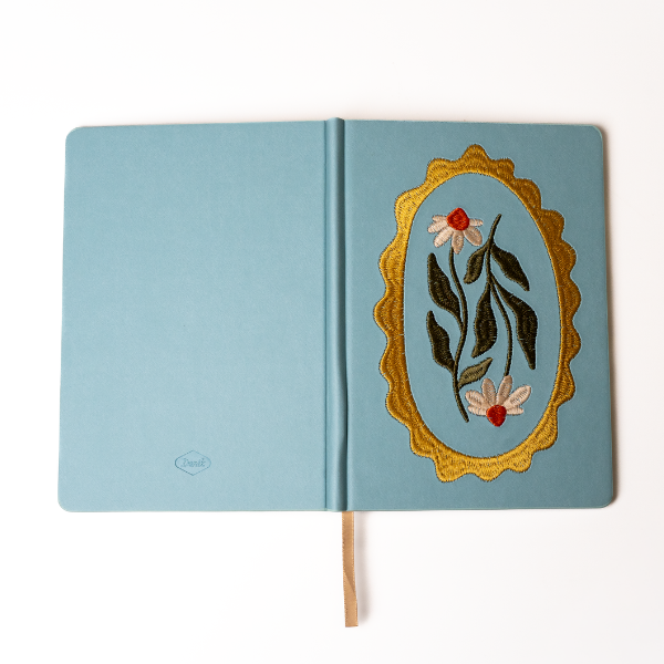 Denik - Daisy Frame Hardbound Embroidered Notebook