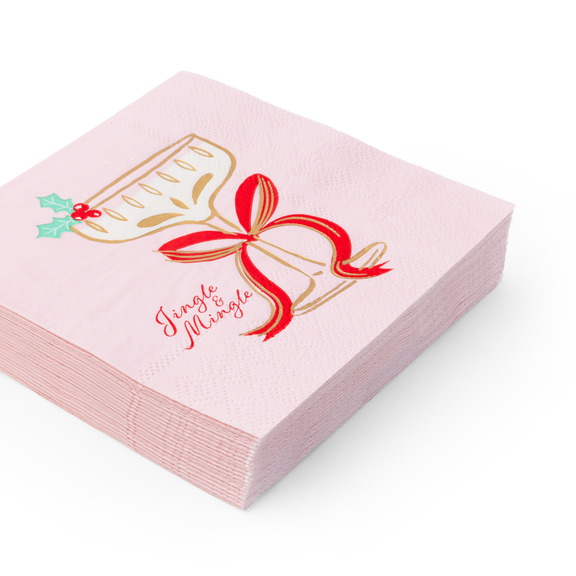 Bonjour Fête - CHRISTMAS SPIRITS COCKTAIL NAPKINS - Jennie Dots