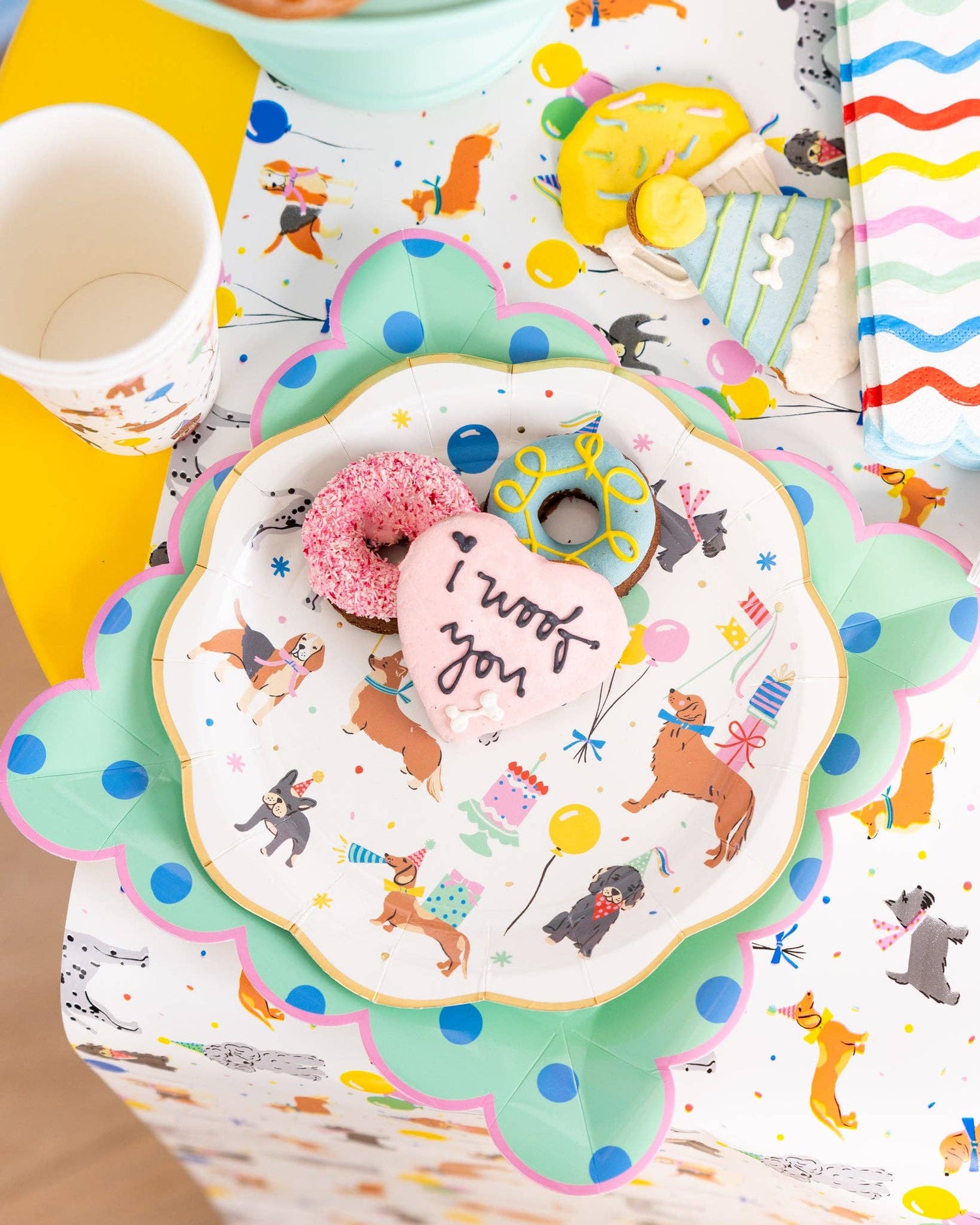 Dog Party Plate - Jennie Dots 