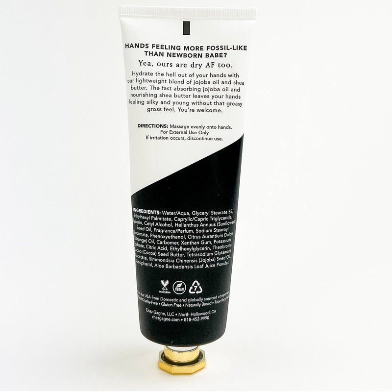 Chez Gagné - Anti-Granny Hands - Hand Cream, Funny Gift, Orange Vanilla