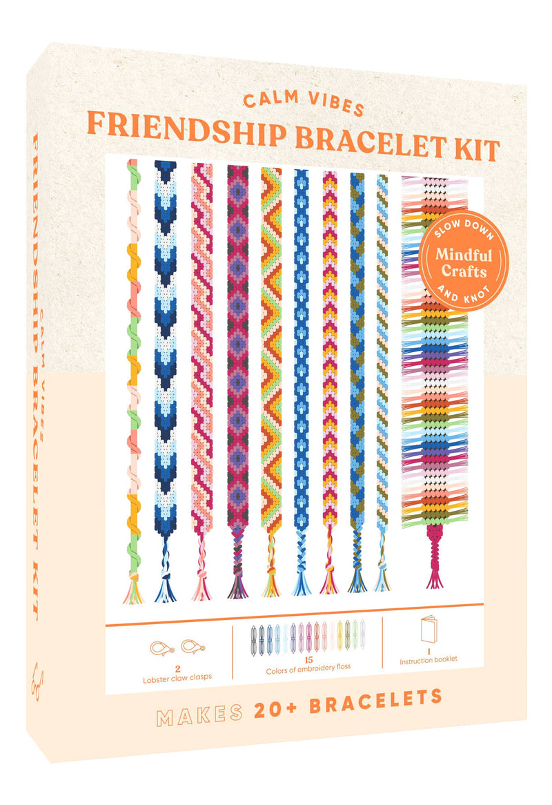 Chronicle Books - Mindful Crafts: Calm Vibes Friendship Bracelet Kit