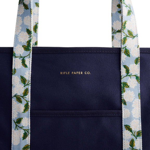 Rifle Paper Co. - Hydrangea Canvas Carry All - Jennie Dots
