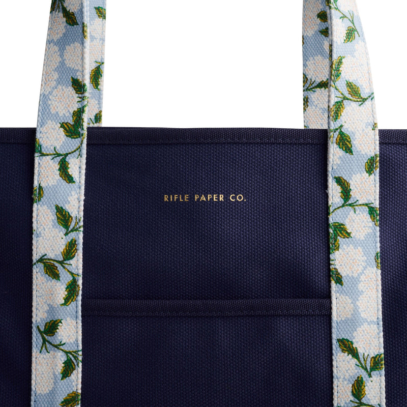 Rifle Paper Co. - Hydrangea Canvas Carry All - Jennie Dots