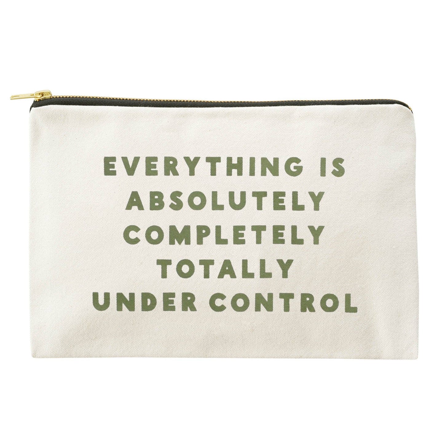 Under Control - Large Canvas Pouch