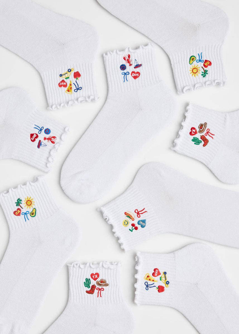 Alice & Wonder - California Icons Ruffle Sock