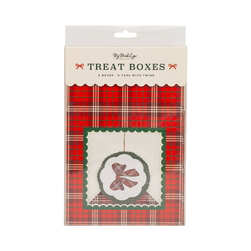 My Mind’s Eye - Plaid Bow Cookie Boxes