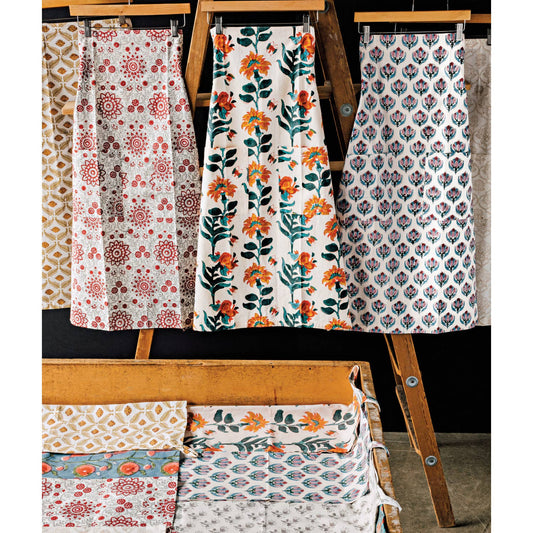 Danica Heirloom - Marigold Block Print Apron - Jennie Dots