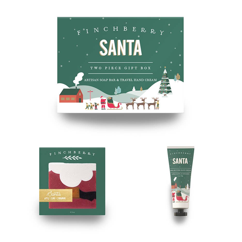 FinchBerry - Santa 2 Pc Bath & Body Holiday Gift Set