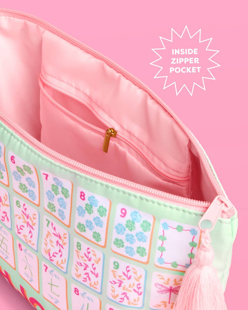 xo, Fetti - Mahjong Tile Bag - Nylon Zipper Bag