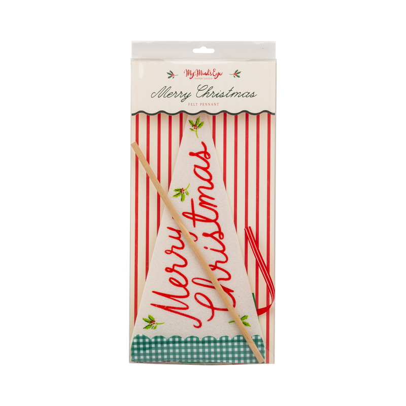 My Mind’s Eye - Merry Christmas Felt Pennant