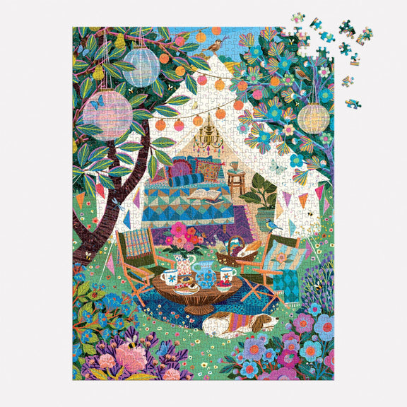 Victoria Ball Blooming Escape 1000 Piece Puzzle - Jennie Dots