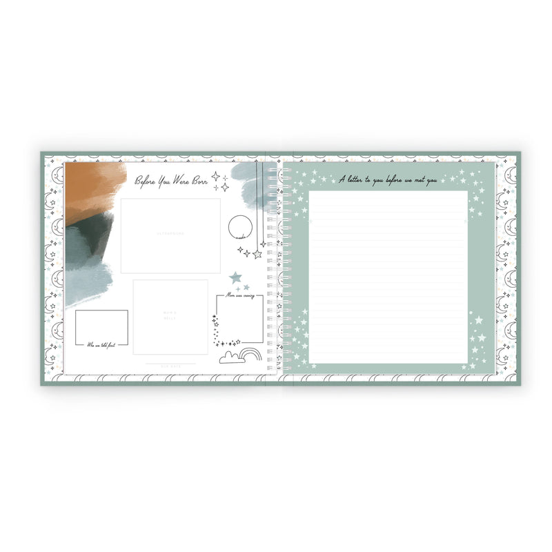Lucy Darling - Celestial Skies Luxury First Year Baby Memory Book