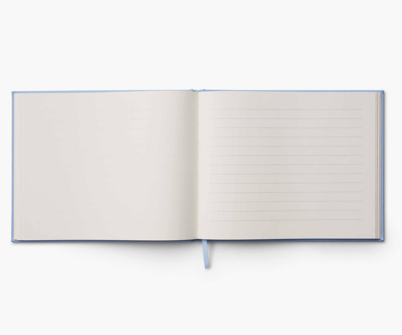 Rifle Paper Co. - Hydrangea Embroidered Fabric Guest Book - Jennie Dots 