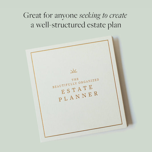 Beautifully Organized Estate Planner - Jennie Dots