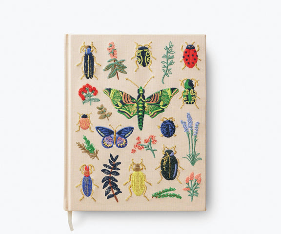 Rifle Paper Co. - Curio Embroidered Fabric Sketchbook - Jennie Dots 