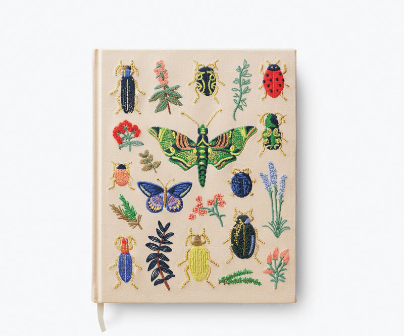 Rifle Paper Co. - Curio Embroidered Fabric Sketchbook - Jennie Dots 