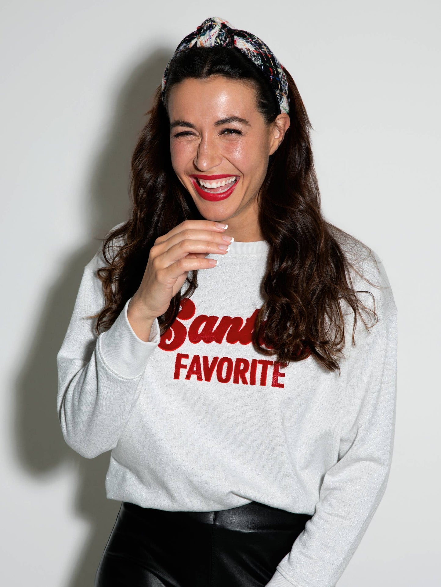 Almost Sold Out! The Shimmer "SANTA'S FAVORITE" Embellished Sweatshirt