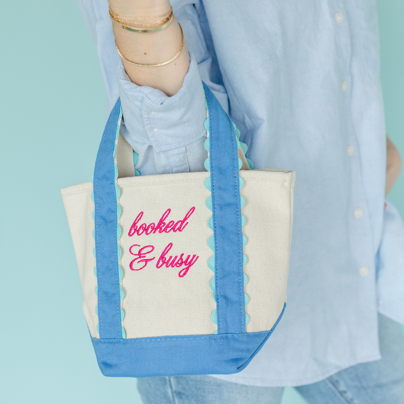 Jollity & Co. + Daydream Society - Booked & Busy Mini Boat Tote