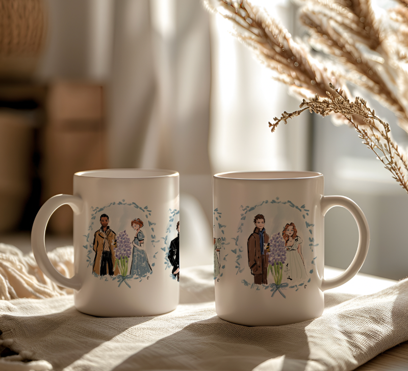 Jennifer Vallez - New! Bridgerton Mugs - Jennie Dots