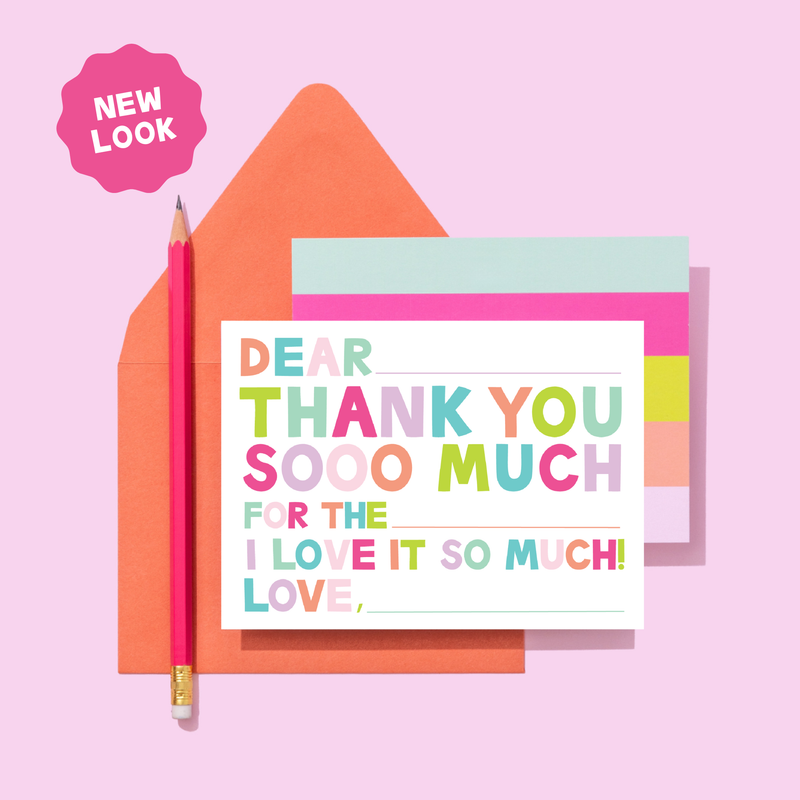 Joy Creative Shop - Kids Fill In Thank You Notes - Pinks