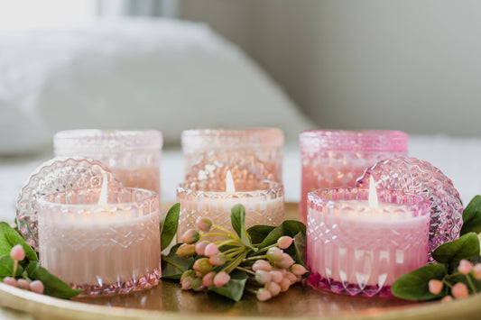 Peony Petite 8oz Petite Shimmer Candle