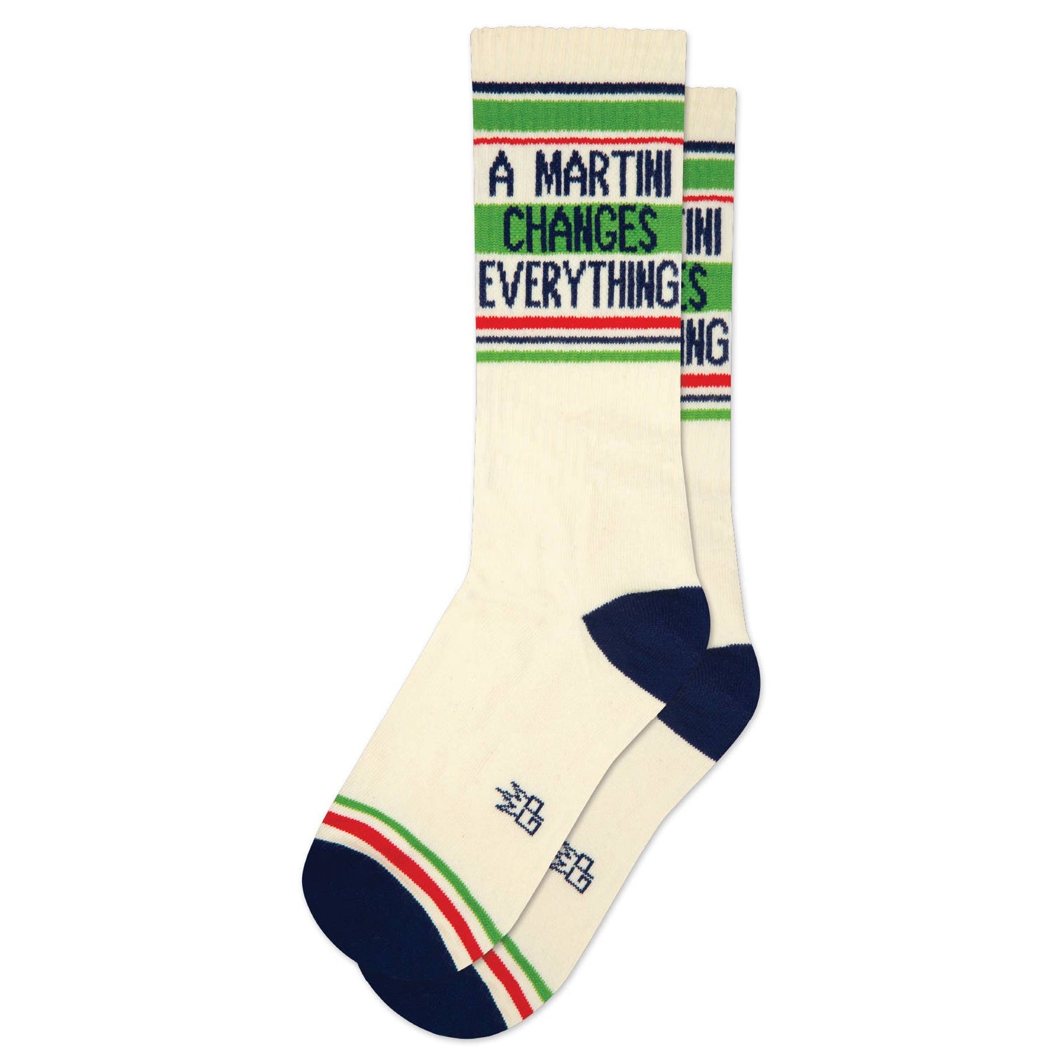 Gumball Poodle - A Martini Changes Everything Gym Crew Socks - Jennie Dots