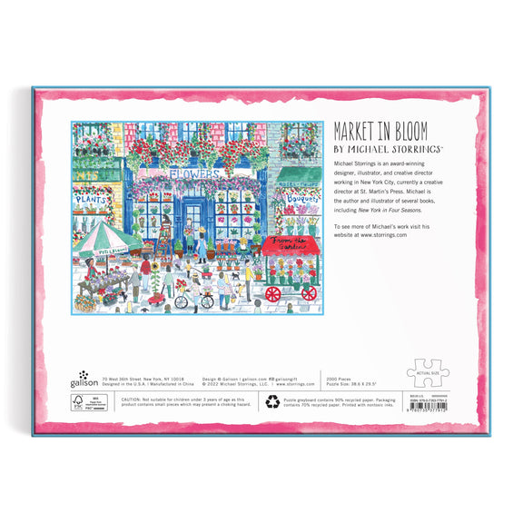 Michael Storrings Market in Bloom Puzzle - Jennie Dots 