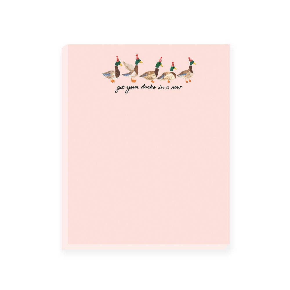 Slightly Stationery - Get Your Ducks In A Row Notepad