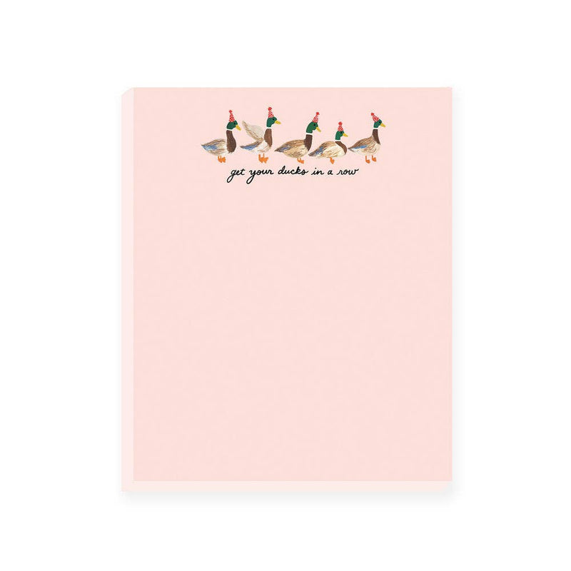 Slightly Stationery - Get Your Ducks In A Row Notepad