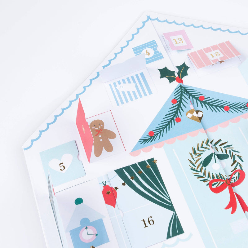 Meri Meri - Santa's Cabin Sticker Advent Calendar