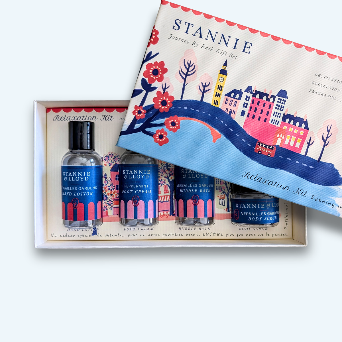 Stannie & Lloyd - Bath Gift Set - London Relaxation Kit | 4 Items + Playlist