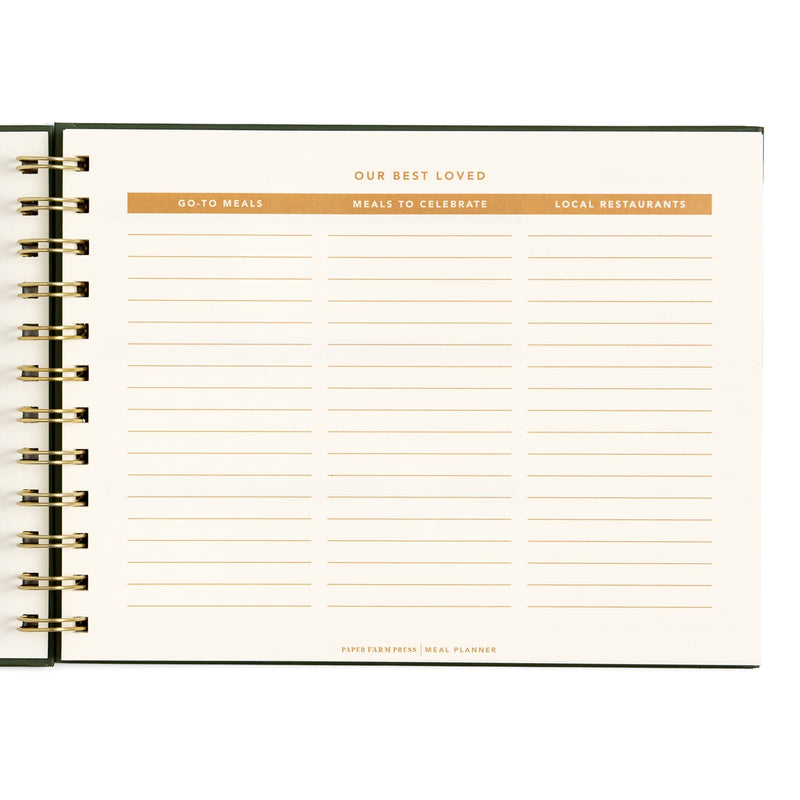 Paper Farm Press - Farm Fresh Weekly Meal Planner - Floral