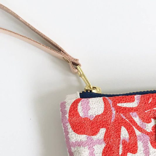 Erin Flett - Anthro Orange + Lilac Betty Wristlet