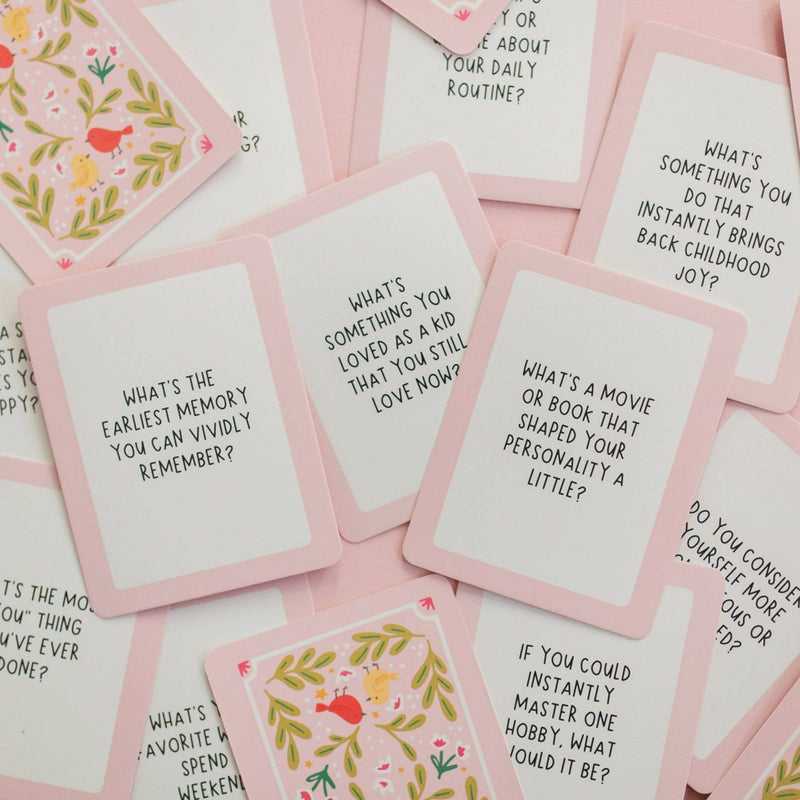 Pippi Post - Ask Away Conversation Cards - Deck of Cards + Storage Tin